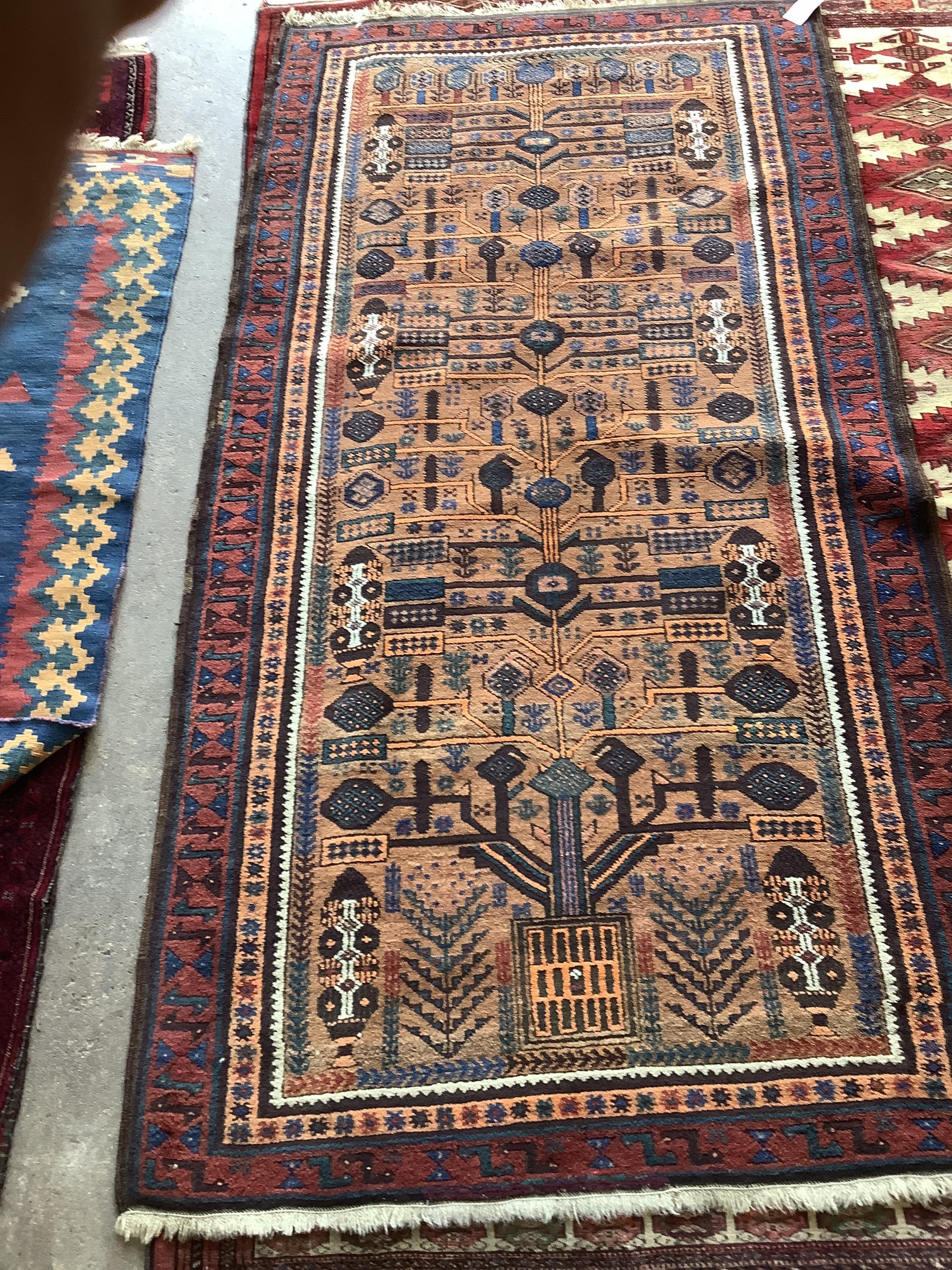 An Afghan geometric rug, 190 x 99cm